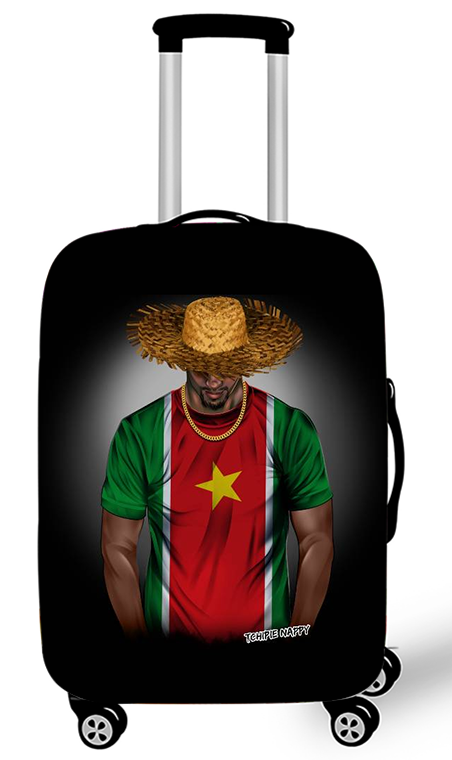 Housse valise afro