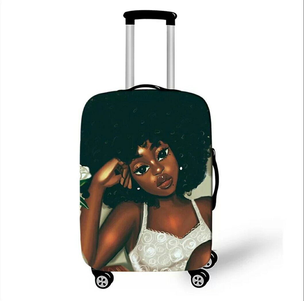 Housse valise afro